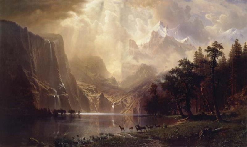 Albert Bierstadt Among the Sierra Nevada,California Germany oil painting art